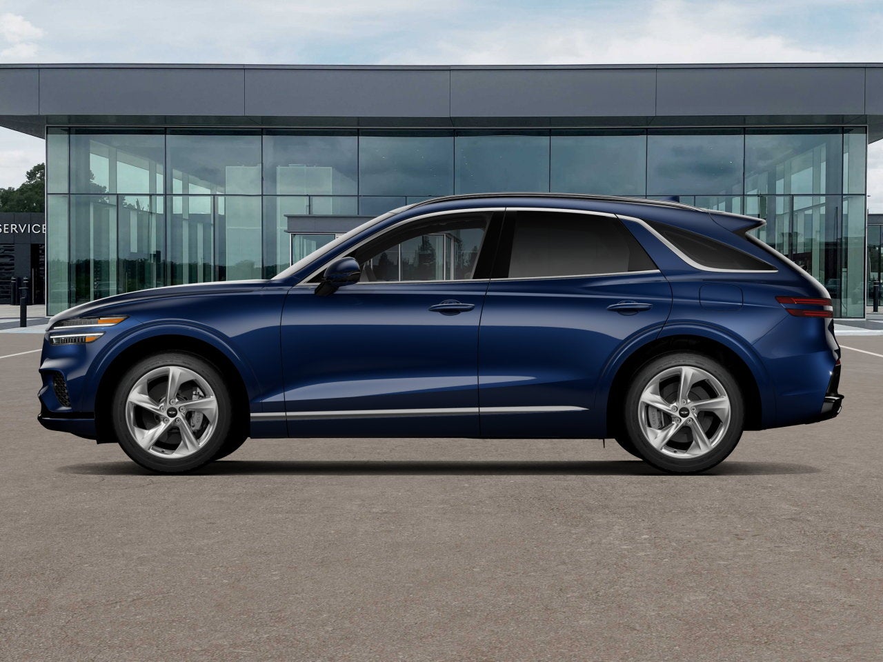 2026 Genesis GV70 — rear three-quarter view