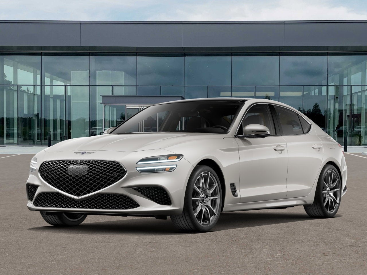 2026 Genesis G70 2.5T PRESTIGE in Vatna Gray — front three-quarter view