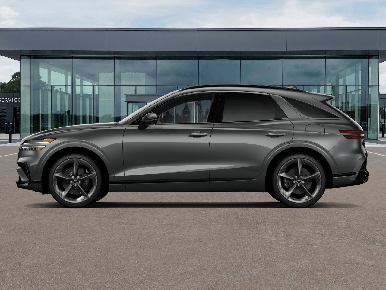 2026 Genesis GV70 — rear three-quarter view