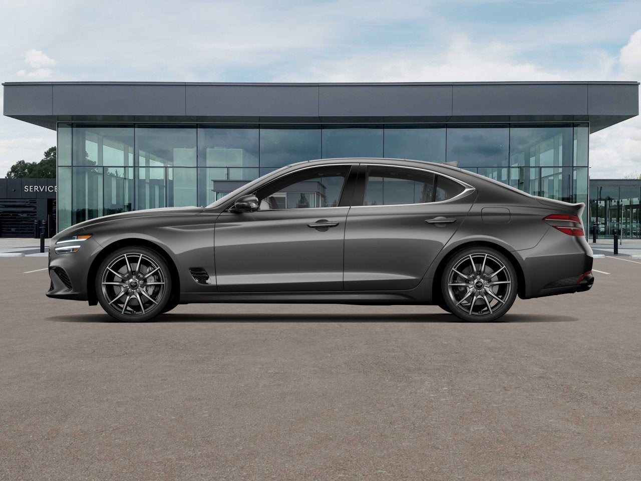 2026 Genesis G70 — rear three-quarter view