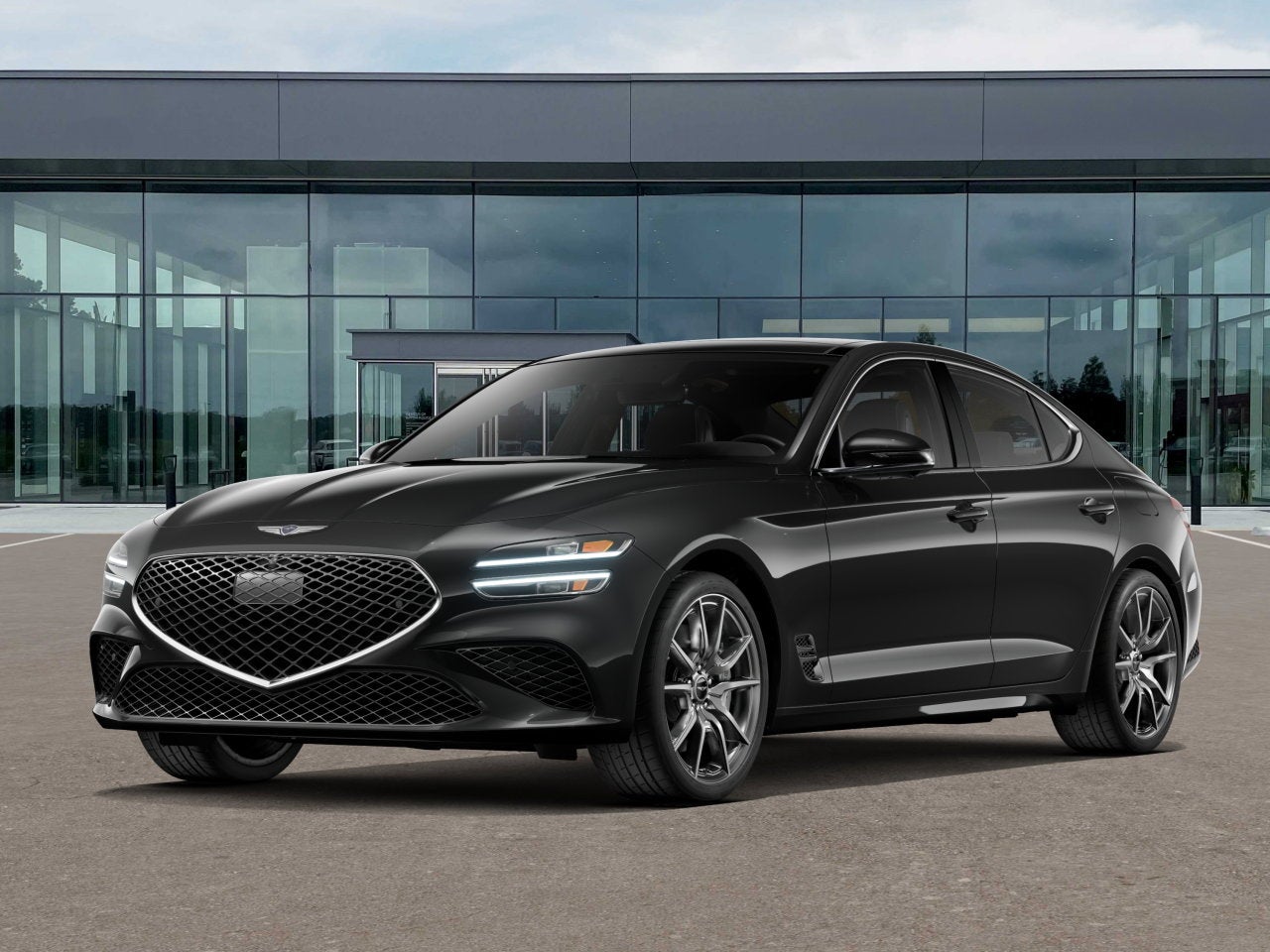 2026 Genesis G70 2.5T PRESTIGE in Vik Black — front three-quarter view