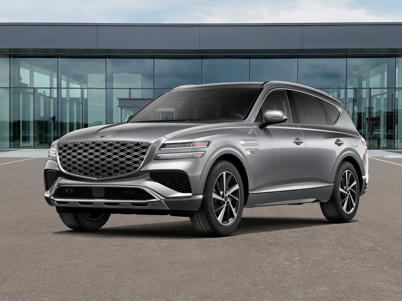 2026 Genesis GV80 2.5T SELECT in Savile Silver — front three-quarter view